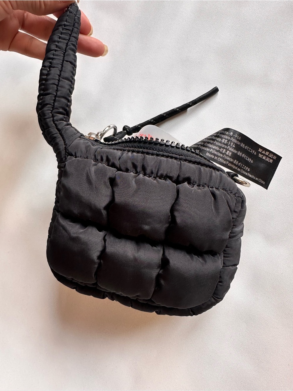 FP Movement by Free People Black Quilted Puffer Wristlet - Picture 2 of 3